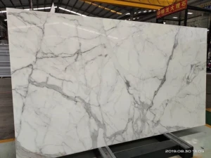 Calacatta Nano plăci de sticlă cristalizate pentru blaturi
