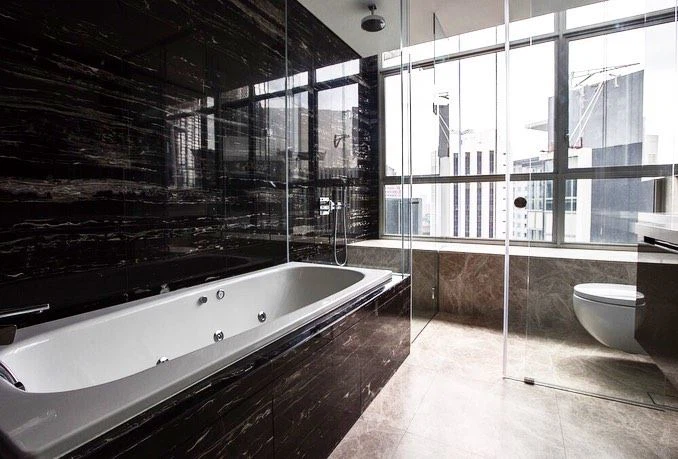 Silver Dragon Marble Wall