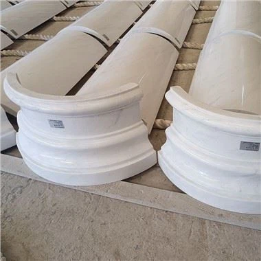 Coloană rotundă din marmură albă Ariston