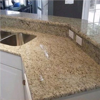 Placi ornamentale de aur brazilian Giallo Blaturi de bucătărie personalizate Granit