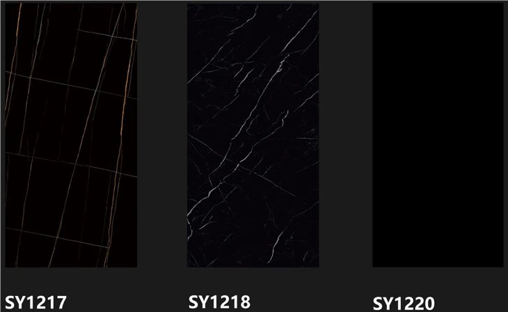 Black Marquina Sintered Artificial Stone