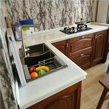 Panou alb din piatra din sticla nanocristalizata pentru blat