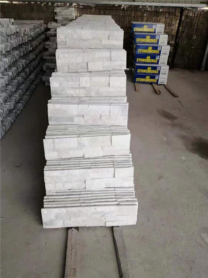 White Culture Stone Panels Ledge Stone Veneer Slate For Interior & Outside Wall Panels